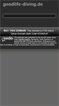 Mobile Screenshot of goodlife-diving.de